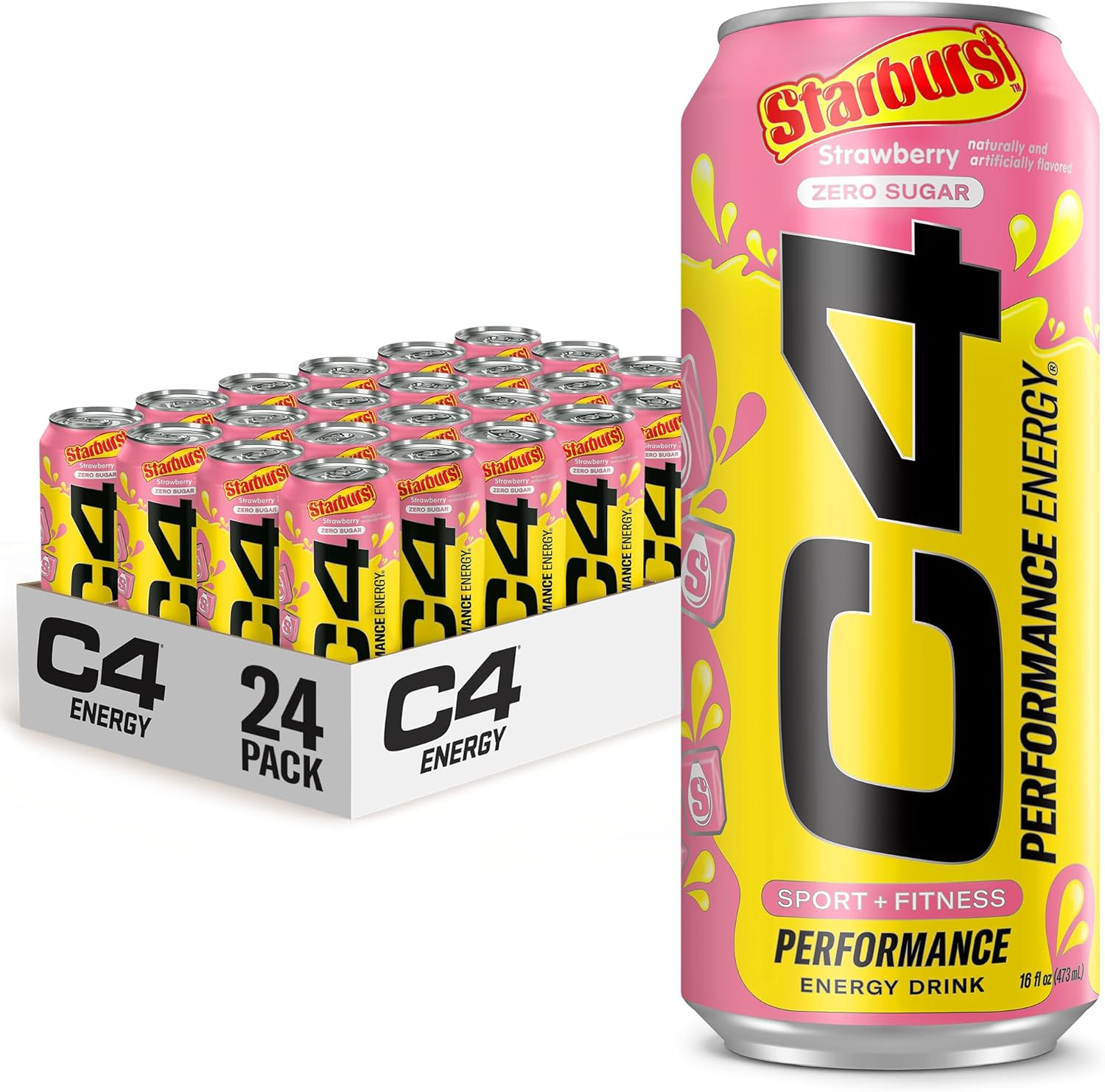 c4 energy drink, starburst strawberry