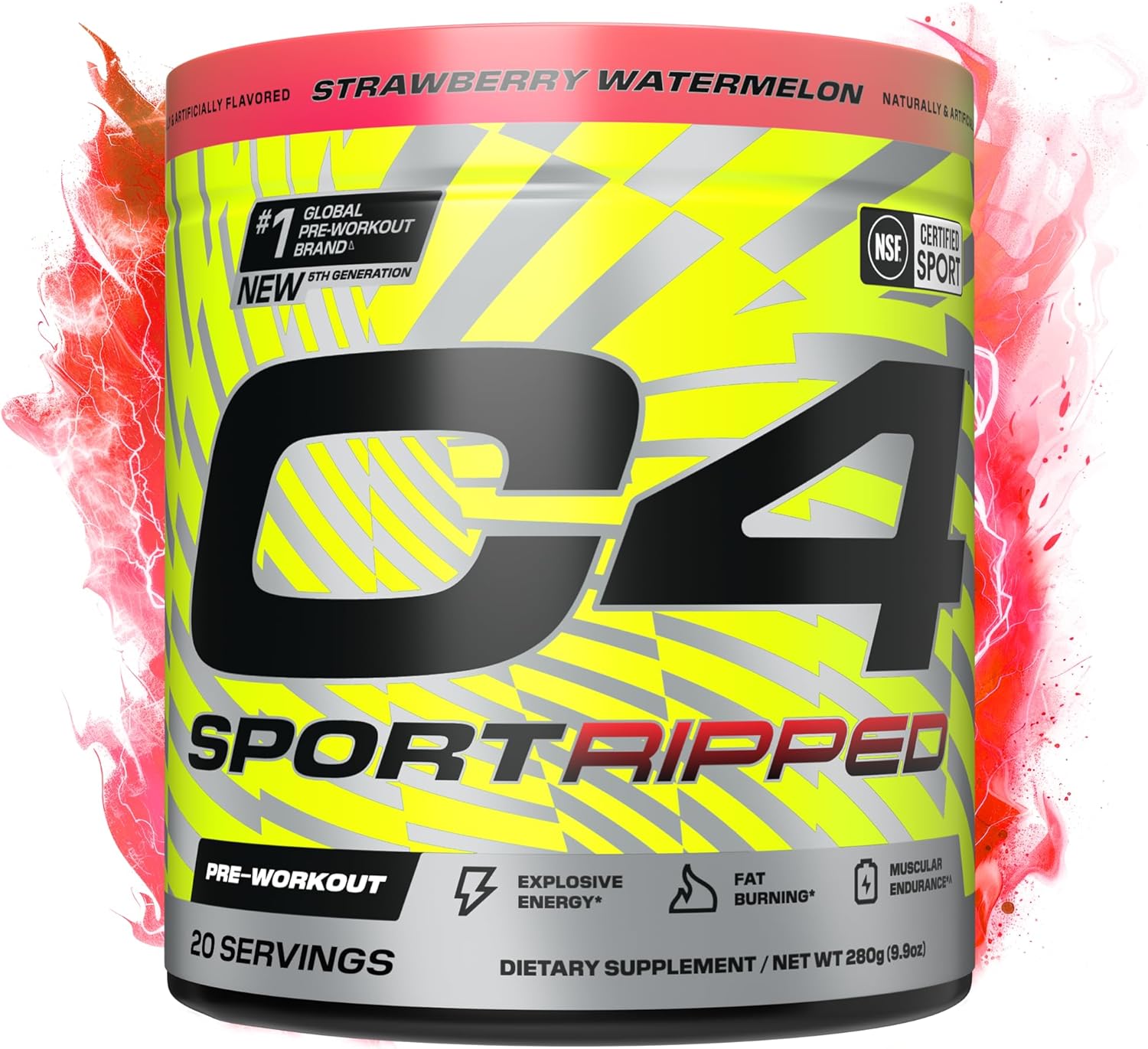 c4 ripped sport pre workout powder