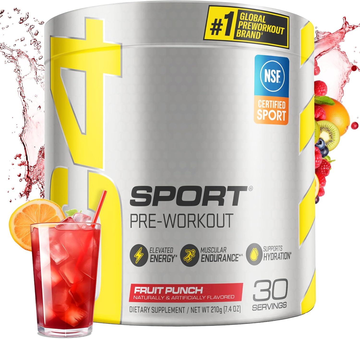 c4 sport pre workout powder fruit punch