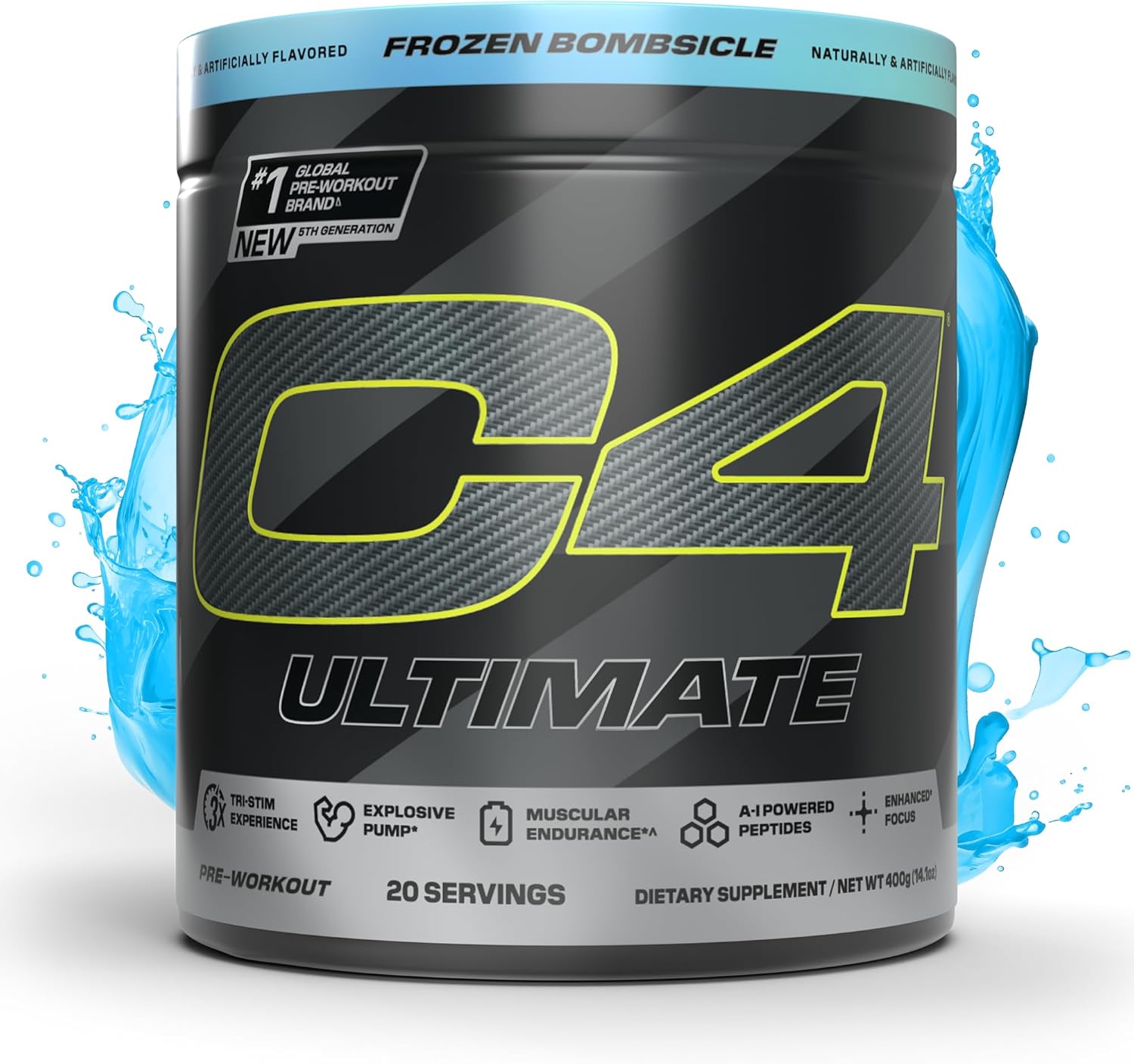 c4 ultimate pre workout powder - sugar free preworkout energy supplement for men & women