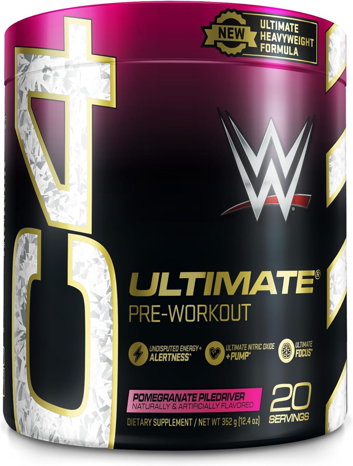 c4 ultimate x wwe pre workout powder pomegranate piledriver